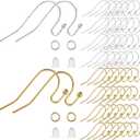 Earring Hooks, 600pcs Hypoallergenic Earrings Making kit(Silver and Gold) Earrings Finding Component Accessories,Earring Backs,Jump Rings for Jewelry Making DIY Craft