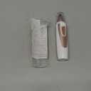 Ear and Nose Hair Trimmer Clipper - 2025 Professional Painless Eyebrow & Facial Hair Trimmer for Men Women, Battery-Operated Trimmer with IPX7 Waterproof, Dual Edge Blades for Easy Cleansing Pink