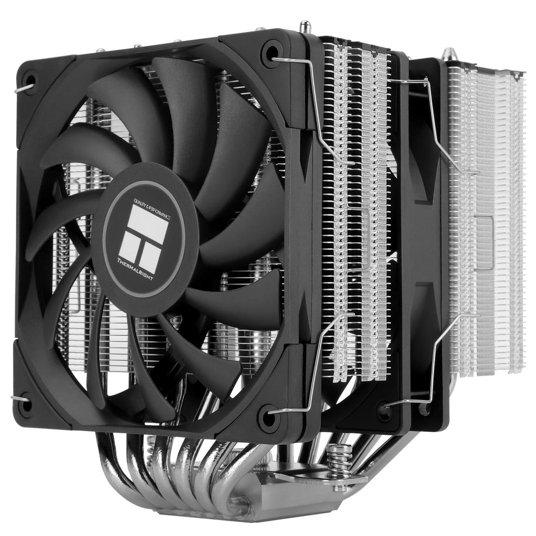Thermalright Royal Knight 120 SE CPU Air Cooler,6 Heat Pipes Dual Towers Cooler,with Dual PWM Fans,1500RPM Speed,Desktop Cooler for Intel 1700/1851/115X/1200,AMD:AM4/AM5