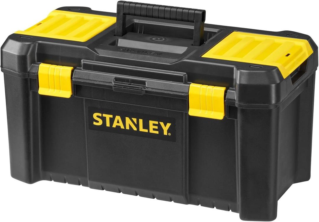 Stanley Tools and Consumer Storage STST19331 Stanley Essential Toolbox, 19", Black/Yellow