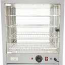 Countertop 19" Food Warmer Display Case 3 Shelf Hot Warming Showcase with Back Door (19.29 Inch Hot Food Display)