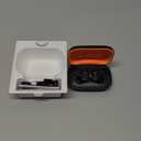 Skullcandy Push Active Wireless Earbuds, Bluetooth Headphones, Noise Isolating, 44 Hrs Battery, Secure-Fit Over-Ear Hanger, Sweat and Water Resistant, Microphone for iPhone Android - True Black/Orange