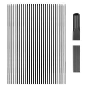 30 Pcs Stair Rods Iron Stair Railing Stair Spindles Indoor Iron Balusters, Square Baluster Design, Modern/Traditional Style