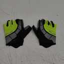 Souke Sports Cycling Bike Gloves - Padded Half Finger Bicycle Gloves with Shock-Absorbing, Anti-Slip, Breathable MTB & Road Biking Features for Men & Women (X-Large, Green-black)