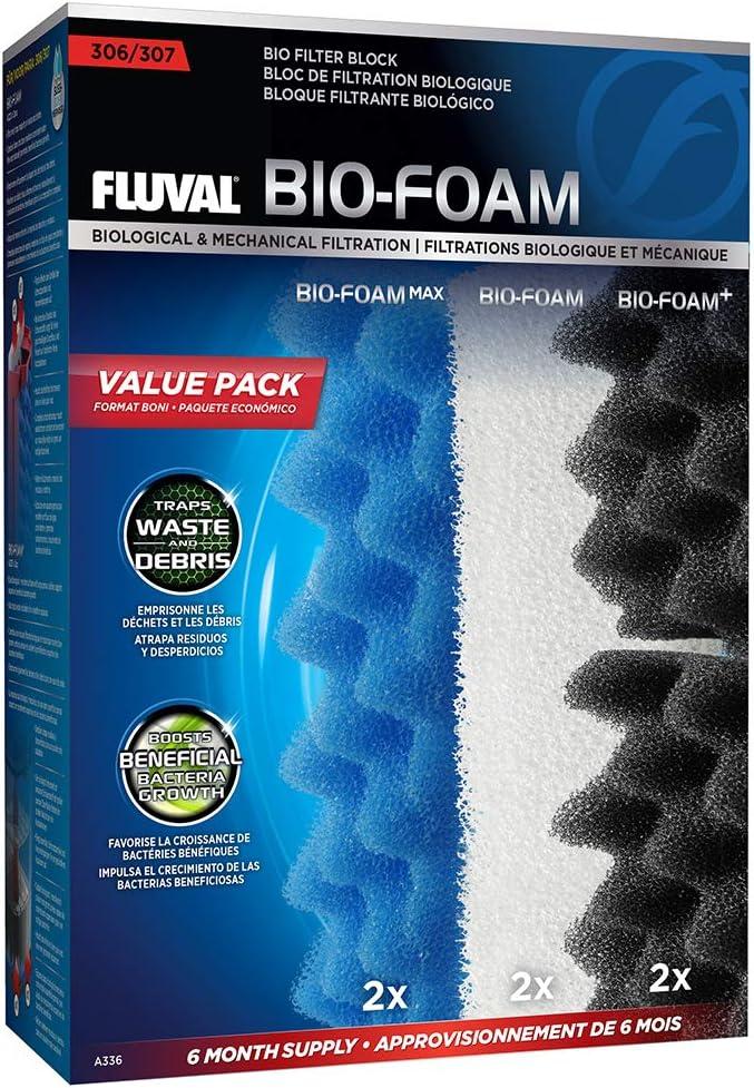 Fluval 306/307 Bio Foam Value Pack, Replacement Aquarium Filter Media
