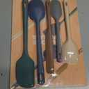 5 Pieces Silicone Spatula Set, Food Grade Rubber Spatula, Upgrade Strong Handle with Ergonomic Grip, Heat Resistant Up to 600F for Nonstick Cookware, Cooking (Neutral)