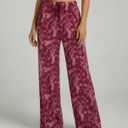 3 Pack Women's Palazzo Pants Wide Leg Adaptive Pajama Bottoms Lounge Casual | Available In Plus Size, Stretchy, Comfy, Drawstring, Elastic Waist, Soft, PJ, Sleep, Yoga, Travel, Beach, Work, Everyday (L)