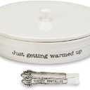 Mud Pie Ceramic Tortilla Warming Dish Set of 3