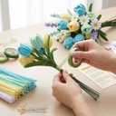 480 Pcs Pipe Cleaners for Flower Making, Multi-Colored Chenille Stems - Complete Arts and Crafts Supplies Kit for DIY Flowers, Home Decor, Kids and Adult Art Projects (AIR Quality & Wellness)
