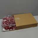 6 Pcs 4.9 ft Red Disco Heart Garland Decorations 3D Disco Heart Garland Mirror Glitter Hanging Banner Backdrop Reflective Decor for Wedding Birthday Bridal Shower Anniversary Party Decor