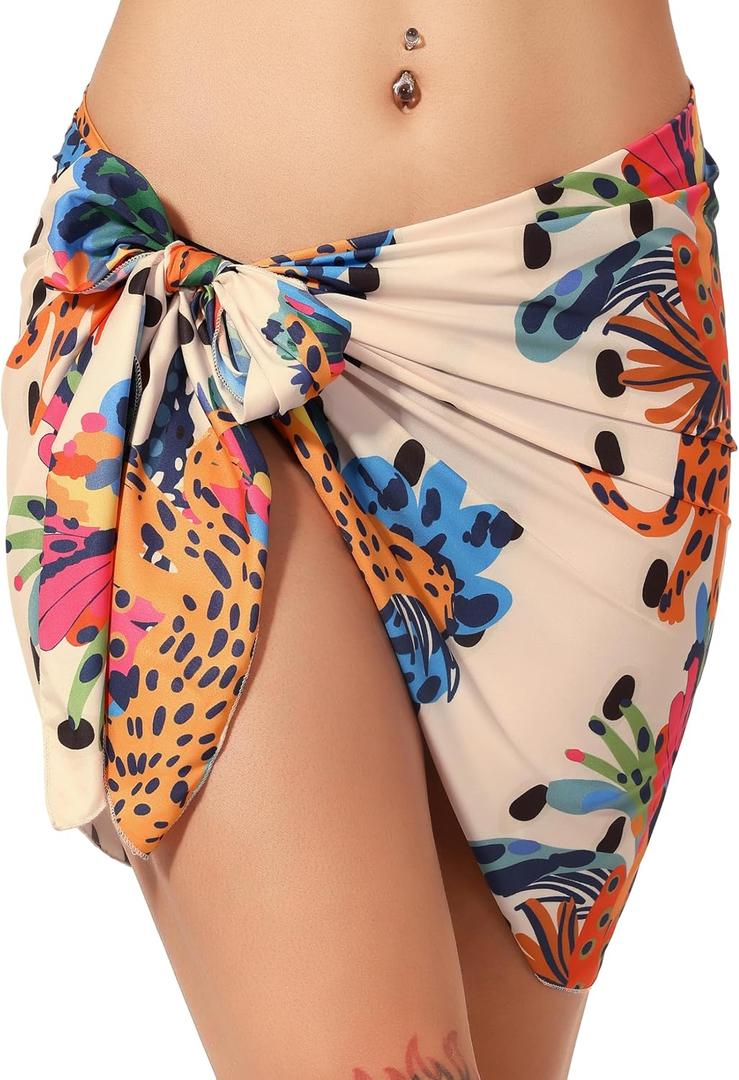 Rossopesca Women Beach Sarong Cover Up Bathing Suit Swimsuit Colorful Bikini Pareo Wraps for Women