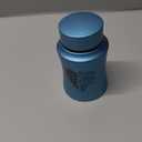 4.5 Inches Small Urn for Human Ashes Stainless Steel Mini Cremation Urn Small Keepsake Urn Heart Wing Pattern Memorial Ashes Container-Blue