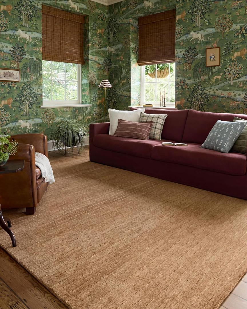 Loloi Chris Loves Julia Henry Collection HEY-01 Rust/Natural 2'-3" x 3'-9", .50" Pile Height, Runner Rug