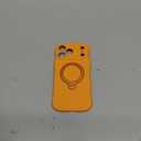 360 Spin Silicone Stand (Pro-Version) for iPhone 17 Pro Max Case: Cute Wavy [Full Camera Protection] (Fit for MagSafe) Shockproof Women Girl Phone Case for iPhone 17 Pro Max 6.9", Cosmic Orange