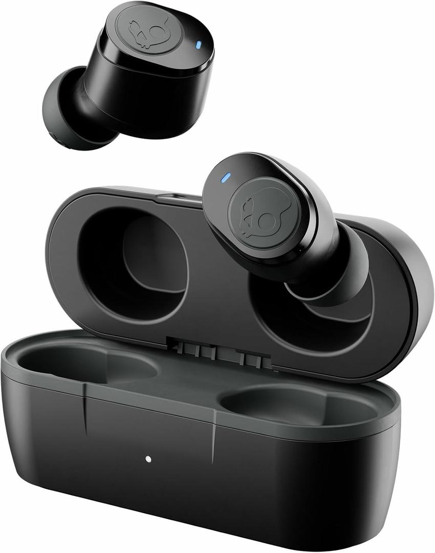 Skullcandy Jib True 2 Wireless Earbuds, Bluetooth Headphones, Up to 33 Hours Battery with Charging Case, Noise Isolating Fit, Sweat and Water Resistant, Microphone for iPhone Android - True Black 