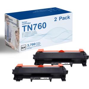 TN760 Toner Cartridge Replacement for Brother TN760 TN-760 TN 760 TN730 TN-730 High Yield Black Toner Cartridge Use with MFC-L2710DW MFC-L2750DW HL-L2350DW HL-L2395DW HL-L2370DW DCP-L2550DW (4 Pack)