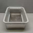 Henkelion Stainless Steel Cat Litter Box with Lid, 20" L x 14.2" W x 11.8" H, Extra Large Litter Box for Big Cats with High Sided, Anti-Urine Leakage, Easy Cleaning, Include Cat Mat and Scoop