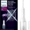 Philips Sonicare Cordless Power Flosser 3000 - Water Flosser with Innovative Quad Stream Technology, Oral Irrigator with 2 Flossing Modes and 3 Pressure Levels, IPX7 Waterproof, White, HX3826/21