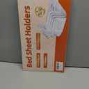 Bed Sheet Holders Keep Sheets Tight Heavy Duty Bed Sheet Holder Corner Fitted Sheet Straps Fit All Mattress Size Not Easy to Break Gray