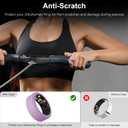 2 x 6 Pack Rings Cover Compatible with Ultrahuman Ring Air/Oura Ring Gen 4/Gen 3, Upgraded Anti-Slip Texture, Anti-Scratch Elastic Silicone Protector Case Accessories for Men Women Working Out Gym