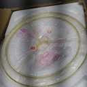 62.5" Gold Floor Lamp for Living Room Dimmable Standing Lamp with Remote & Foot Switch, 3 Color Temperatures Arc Tall Lamp Wood Mid Century Modern Floor Lamps for Bedroom Office, 9W Bulb Included