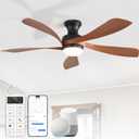 Sofucor 52 Inch Smart Ceiling Fans with Lights and Remote, APP Control, 52inch Max