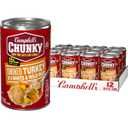 Campbells Chunky Soup, Smoked Turkey With White And Wild Rice Soup, 18.6 Ounce Can (Case Of 12)