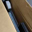 Regalo Safety 29-38.5" Baby Gate for Doorways & Bottom of Stairs, Pressure Mounted Baby Gate with Door for Babies, Toddlers & Pets, Tested & Safe for 30 Years, American Designed, American Owned, Black