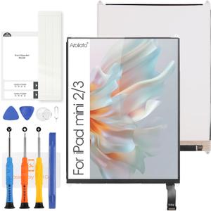 LCD for iPad mini 2 Screen Replacement A1489, A1490, A1491 Display Panel for iPad mini 3 Tablet LCD Screen A1599, A1600 LCD Display Repair Parts(No Touch Function