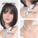 Mannequin Head, Realistic Wig Mannequin Head with Holder, for Jewelry Display Hair Stylists Facial Massage Cosmetology Training