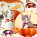Kacctyen 18 Pcs Patriotic Cat Collars Bulk Easter Holiday Cat Collars with Bow Tie 4th of July Decoration Kitty Breakaway Adjustable Pet Kitten Bowtie Decor(Medium)