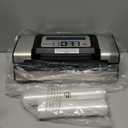 Nesco Deluxe Food VS12 Vacuum Sealer, 130 Watts, Kit Bags & Viewing Lid, Compact, Silver