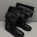 Ramede Medieval Pirate Boots Men Halloween Renaissance Boots Gothic Cosplay Costume for Men (10, Black)