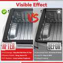 5.5FT Truck Bed Rail Caps Fit for 2015-2024,2025 Ford F150,TPE Bed Side Rail Protector & Tailgate Molding Cover, Automotive Exterior Accessories