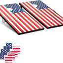 Cornhole Board Set Cornhole Games for Adults Portable Choose Regulation or Tailgate Size