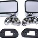 1 Pair Chrome Silver Manual Side View Mirrors Set 8791089136,8794089134 Fits for Toyota Pickup Truck 4Runner 1987-88