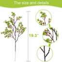 Hananona 10 Pcs Babys Breath Green Flowers Artificial Gypsophila Flowers St. Patrick's Day Fake Silk Flowers for Home Decor Spring Floral Arrangement Table Centerpieces