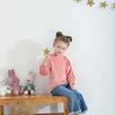 Mioglrie Toddler Baby Girl Clothes 2T 3T 4T 12 18 24 Months Toddler Fall Winter Girls Outfit Jeans Pants Clothing Set (Pink)