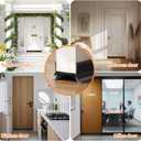 Door Sweep 38" Cuttable, Innovative Double-Layer Design with Brush Under Door Draft Stopper for Bottom of Door, Tool-Free Install Bottom Door Seal, Reusable Door Draft/Noise Blocker, Black