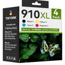 910XL for HP 910 910XL Ink Cartridges for HP OfficeJet Pro 8010 8020 8015e 8020e 8022e 8025e 8025 8028e 8035 8035e 8022 8022e Printer Combo Pack (Black, Cyan, Magenta, Yellow)