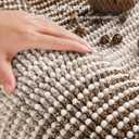 BSICPRO Bathroom Rugs and Mats Sets, 2 Piece Thick Absorbent Chenille Bath Mat Rug Set Non Slip, Soft Shaggy Bath Room Floor Mats for Bathroom, Machine Washable (Brown, 20" x 32" Plus 16" x 24")