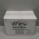 WDF 360 Pieces Silver Plastic Silverware- Disposable Flatware - Heavyweight Plastic Cutlery- Includes 120 Forks, 120 Spoons, 120 Knives for Christmas