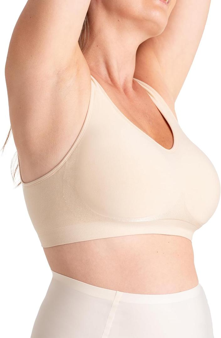 SHAPERMINT Bralettes for Women with Support - Adjustable Wireless Support Bra, Full Coverage No Underwire Seamless Bra, 3XL