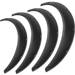 BLACKHORSE-RACING 4Pcs 3.5"/90mm Universal Car Wheel Fender Flares