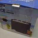 Countertop Ice Makers Machine, Portable Ice Machine Producing 9 Ice Cubes Within 6 Mins, Bullet Ice Available in Two Sizes(S/L), Compact Mini Ice Maker Appliance for Home Kitchen Camping (Somber)