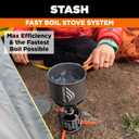 Jetboil Stash Ultralight Camping and Backpacking Stove Cooking System