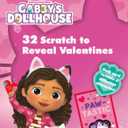 Netflix DreamWorks Gabby's Dollhouse Valentine's Scratch Heart Seals, Afro Unicorn Afro Unicorn Valentine's Stickers, 2 Pack 