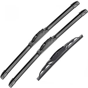 Original Equipment Replacement Front and Rear Windshield Wiper Blades For Ford Explorer Mercury Mountaineer 2006-2010 Front Windscreen Wiper and Rear Wiper Blade