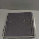 YOUDENOVA Hanging Closet Organizer, 3-Shelf Closet Hanging Storage Shelves, Grey