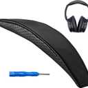 AHG Sheepskin QC35 ii Headband / QC35 Headband pad Cushion Cover. Compatible w/Bose QuietComfort 35 ii Headphones/QuietComfort 35 Headphones (Black). Premium Sheepskin Leather/High-Density Foam